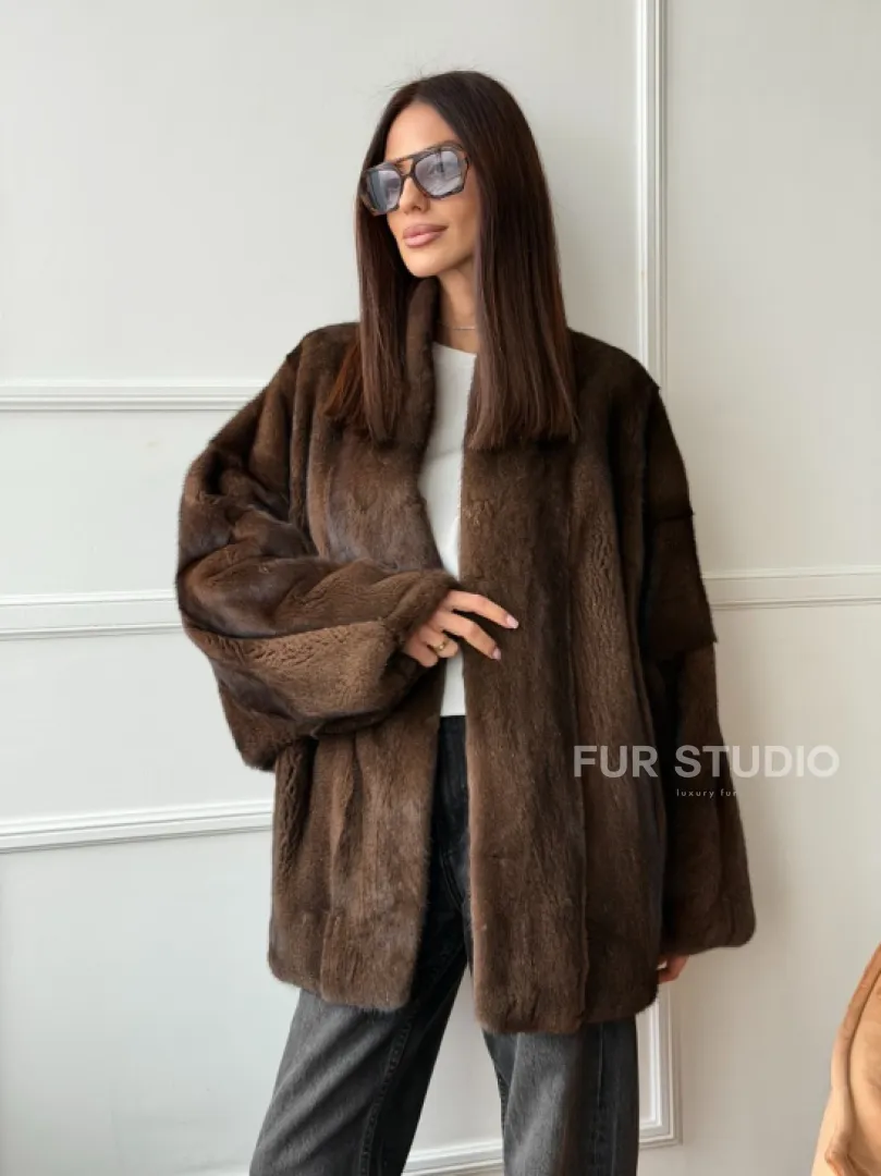Модный норковый жакет из аукционного меха SAGA FURS - фото 10