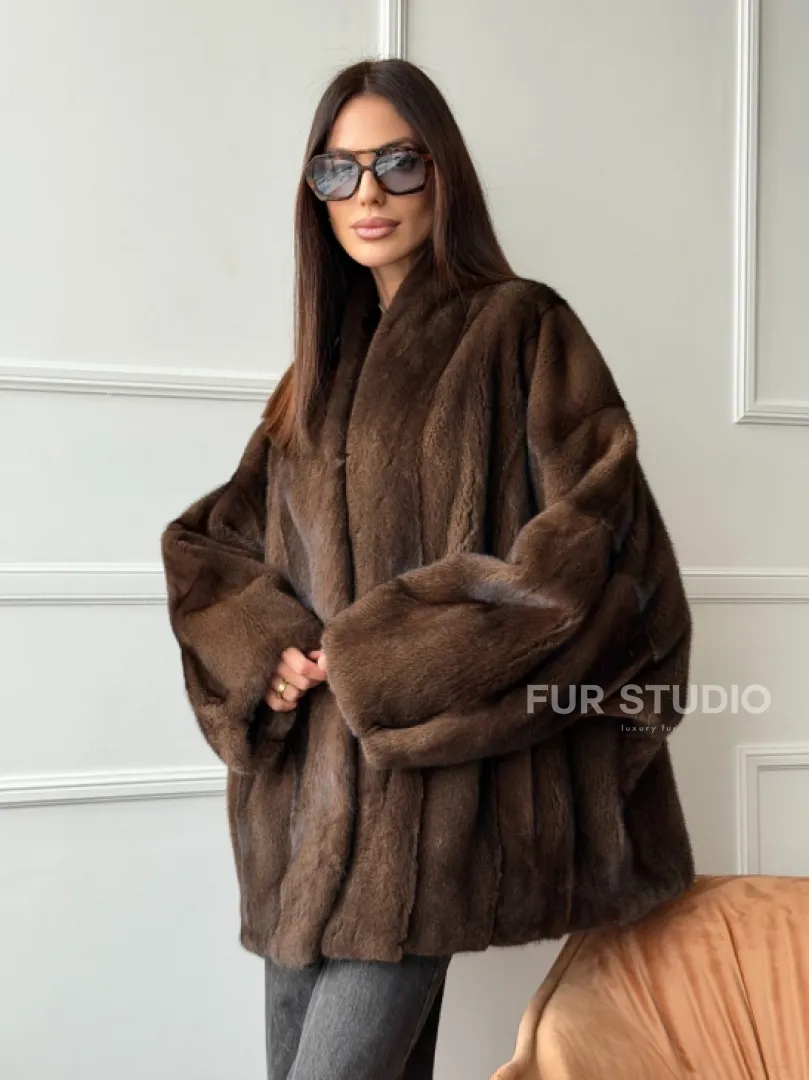 Модный норковый жакет из аукционного меха SAGA FURS - фото 12