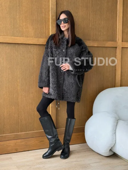 Шуба из овчины - натуральная - фото 11