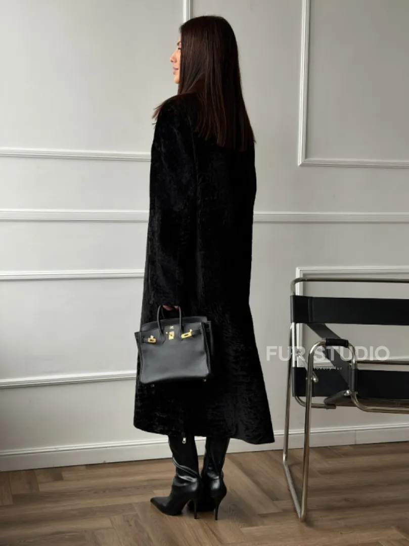 Дубленка из натуральной овчины астраган