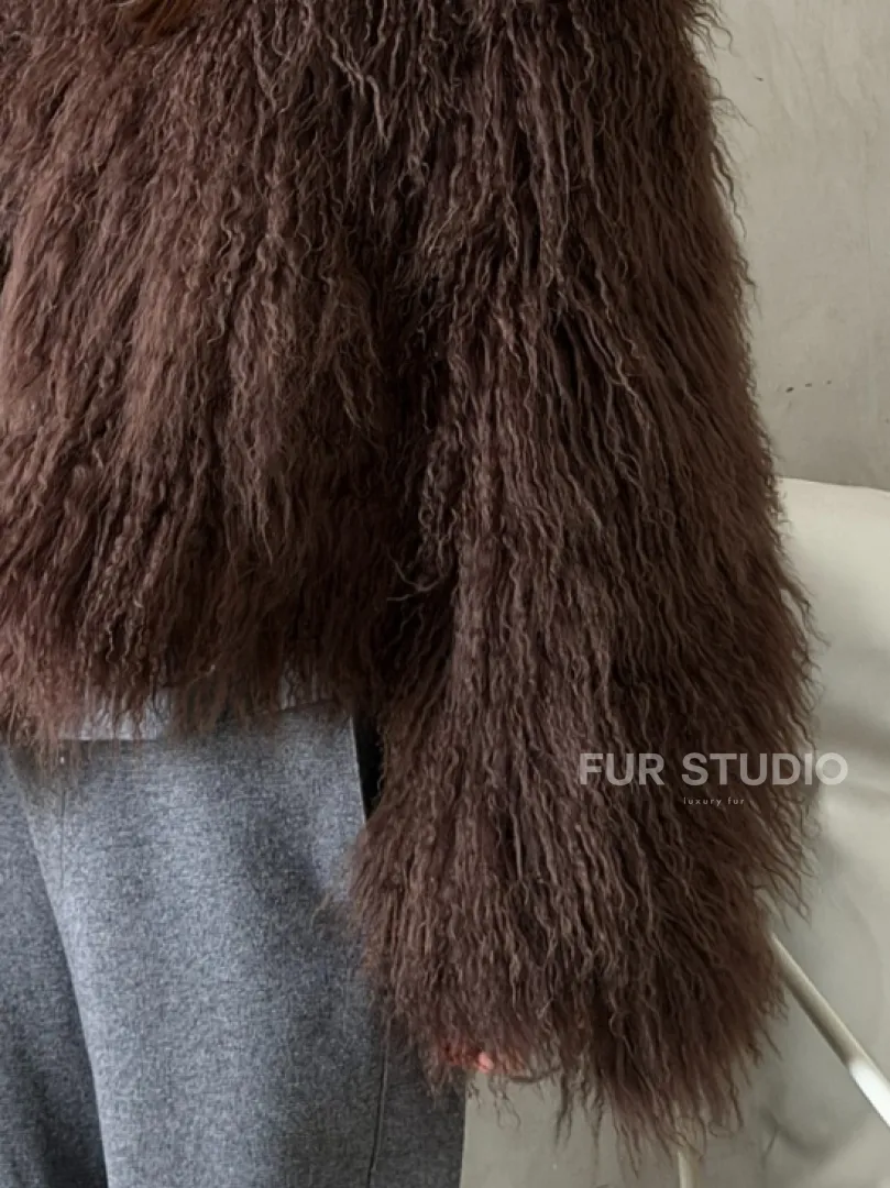 Модный полушубок из ламы - фото 2