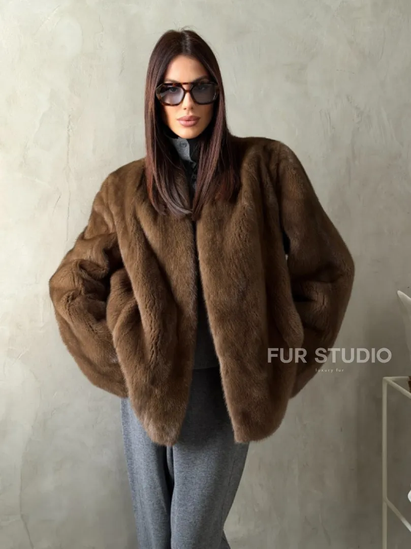 Шуба женская из меха норки
