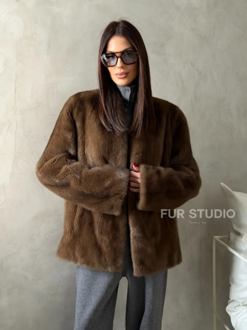 Шуба женская из меха норки