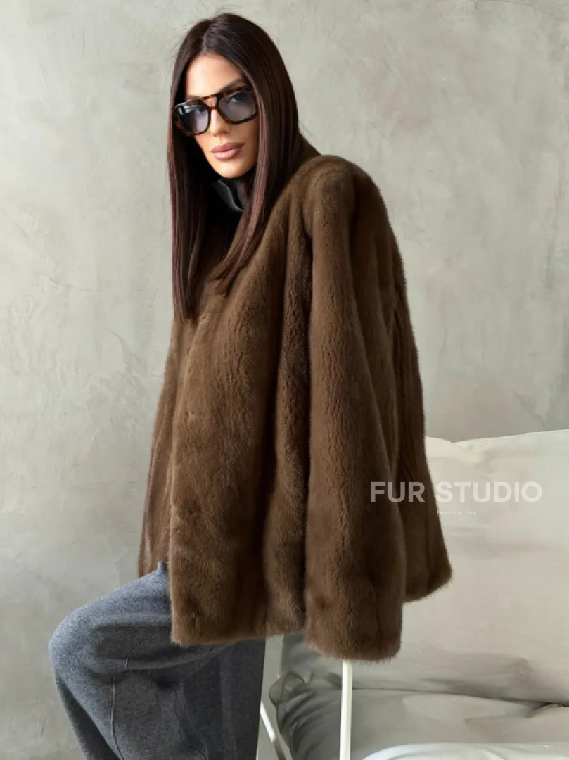 Шуба женская из меха норки