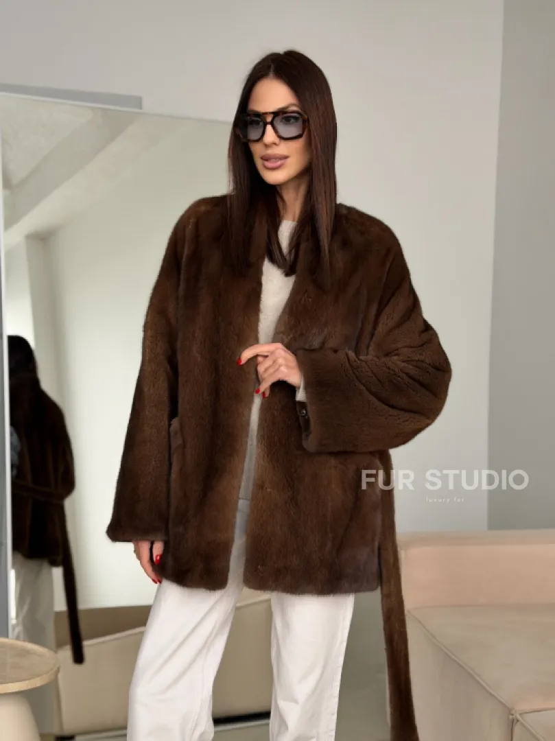Модная норковая шуба 2026