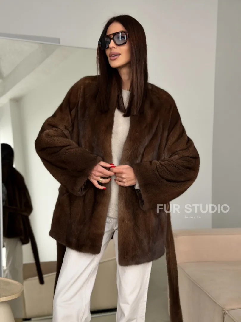 Модная норковая шуба 2026
