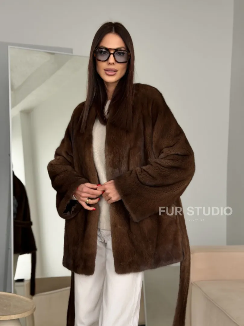 Модная норковая шуба 2026