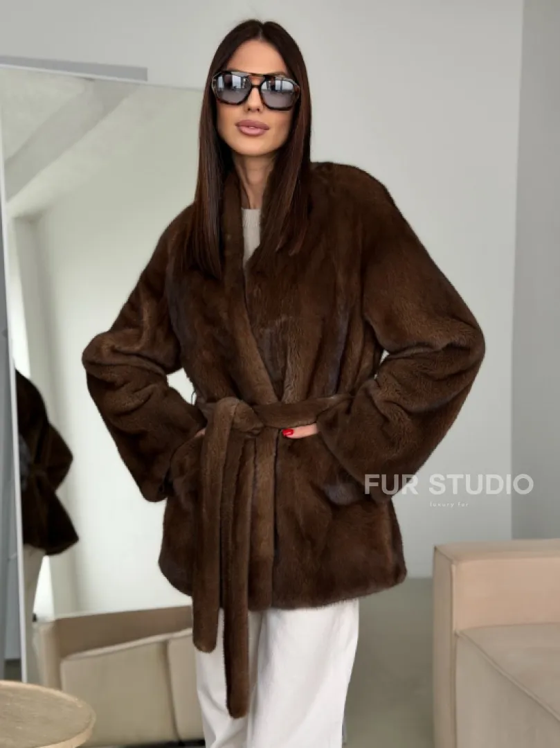 Модная норковая шуба 2026 - фото 5