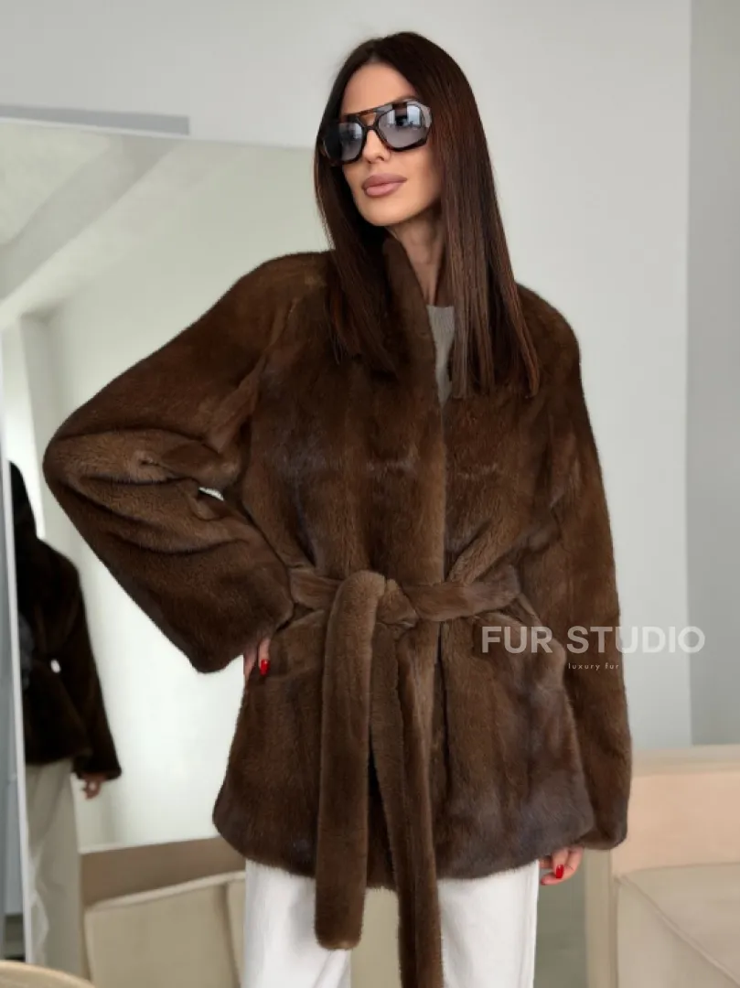 Модная норковая шуба 2026