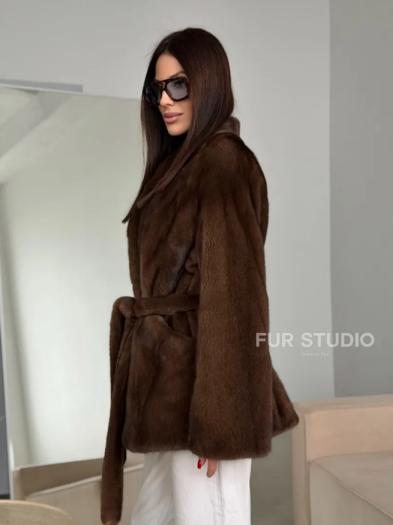 Модная норковая шуба 2026