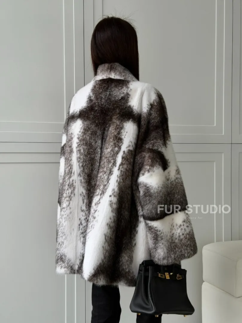 Натуральная шуба из норки крестовки Premium - фото 11