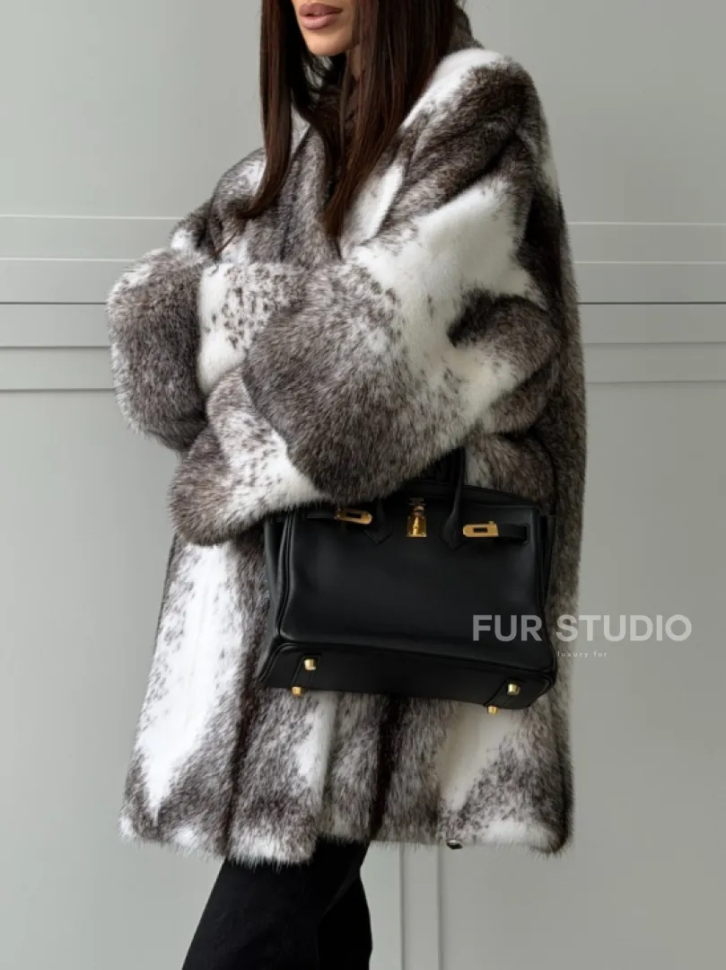 Натуральная шуба из норки крестовки Premium - фото 3