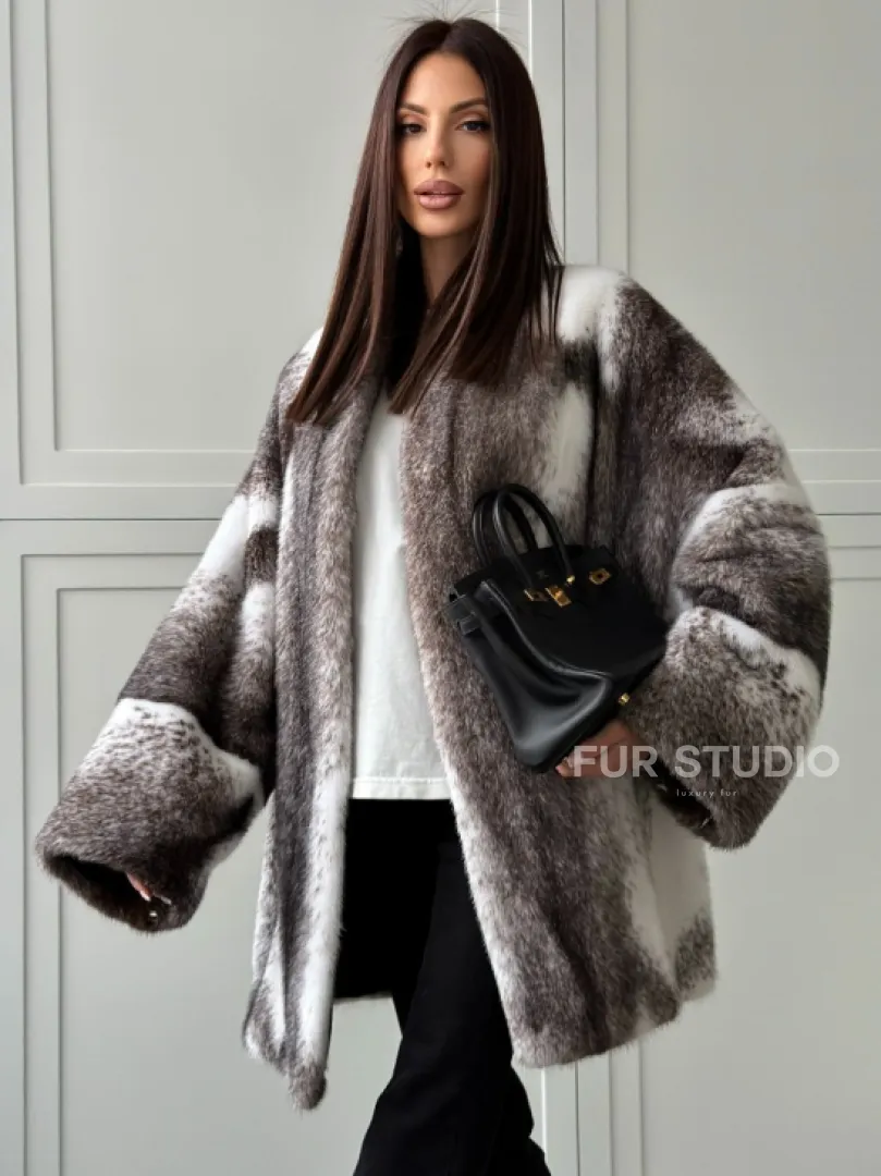 Натуральная шуба из норки крестовки Premium - фото 6