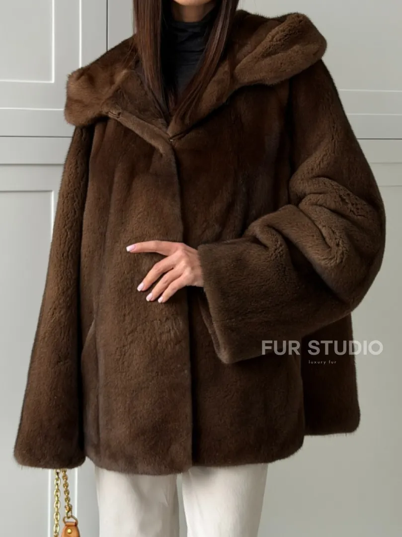 Автоледи с капюшоном из норки KOPENHAGEN FUR - фото 2