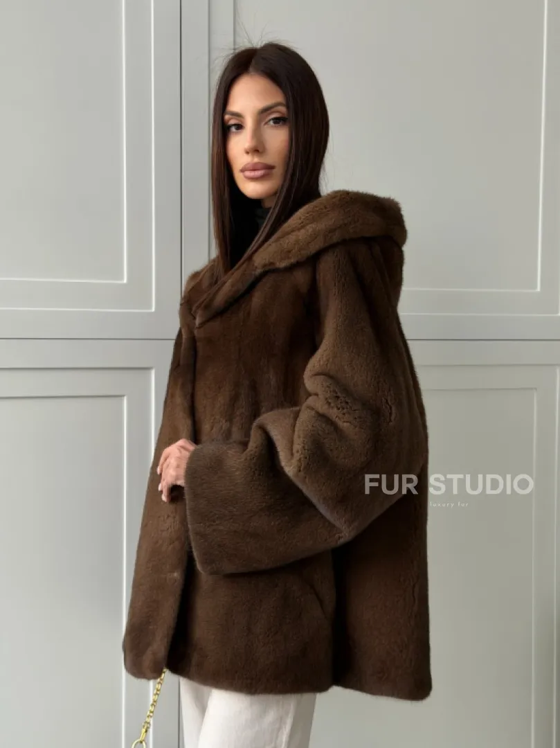 Автоледи с капюшоном из норки KOPENHAGEN FUR - фото 12