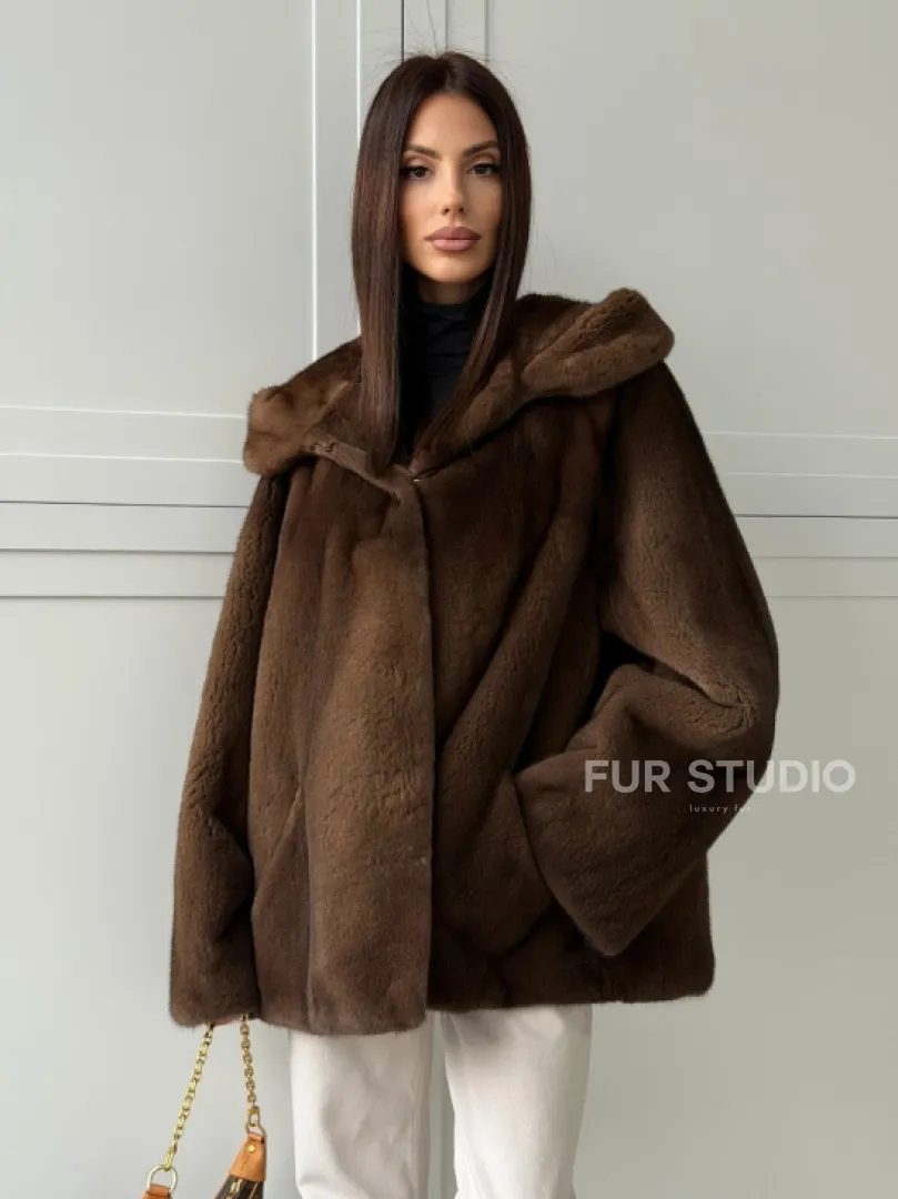 Автоледи с капюшоном из норки KOPENHAGEN FUR - фото 10