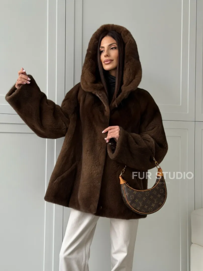 Автоледи с капюшоном из норки KOPENHAGEN FUR - фото 16