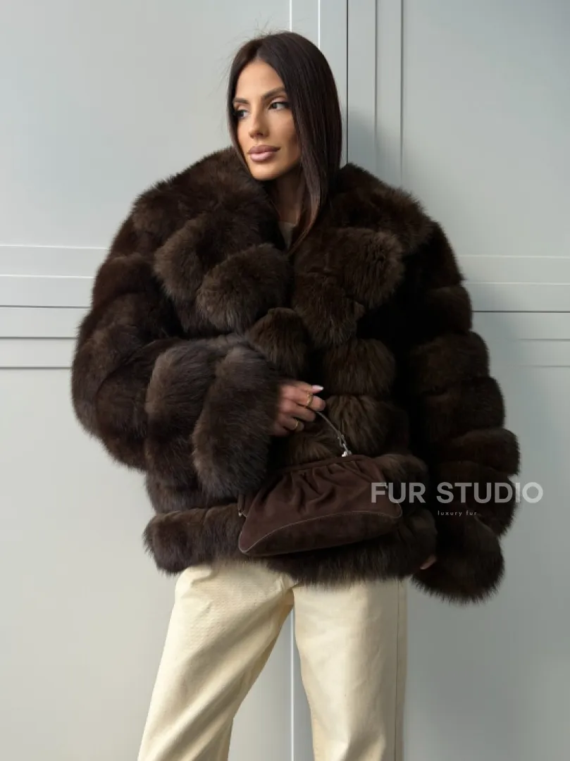 Полушубок из песца 