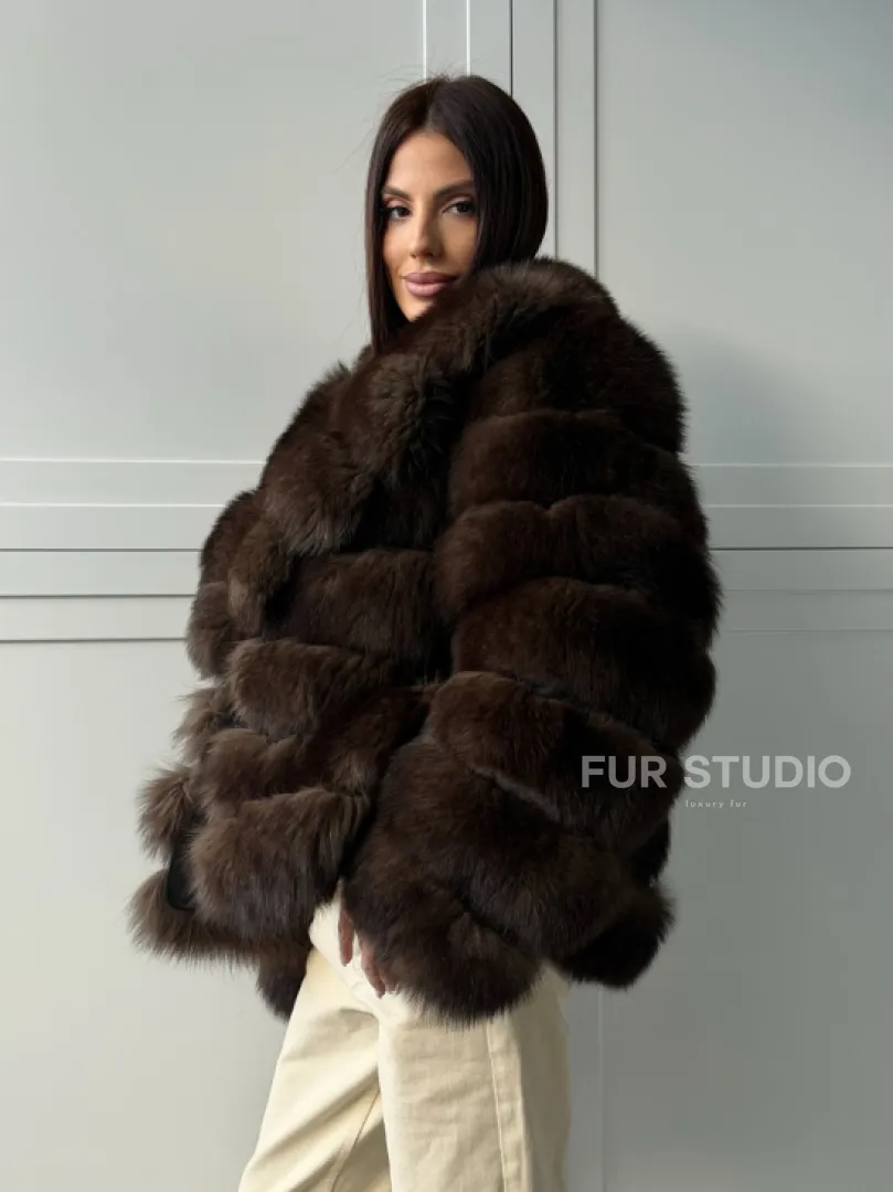 Полушубок из песца 