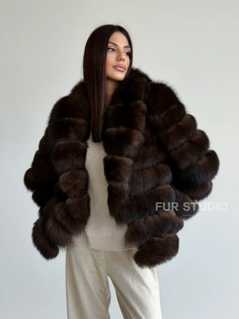 Шуба песцовая под соболь