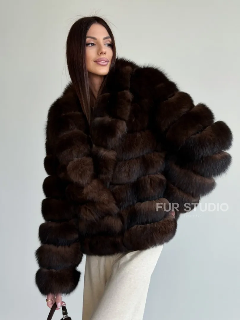 Шуба песцовая под соболь