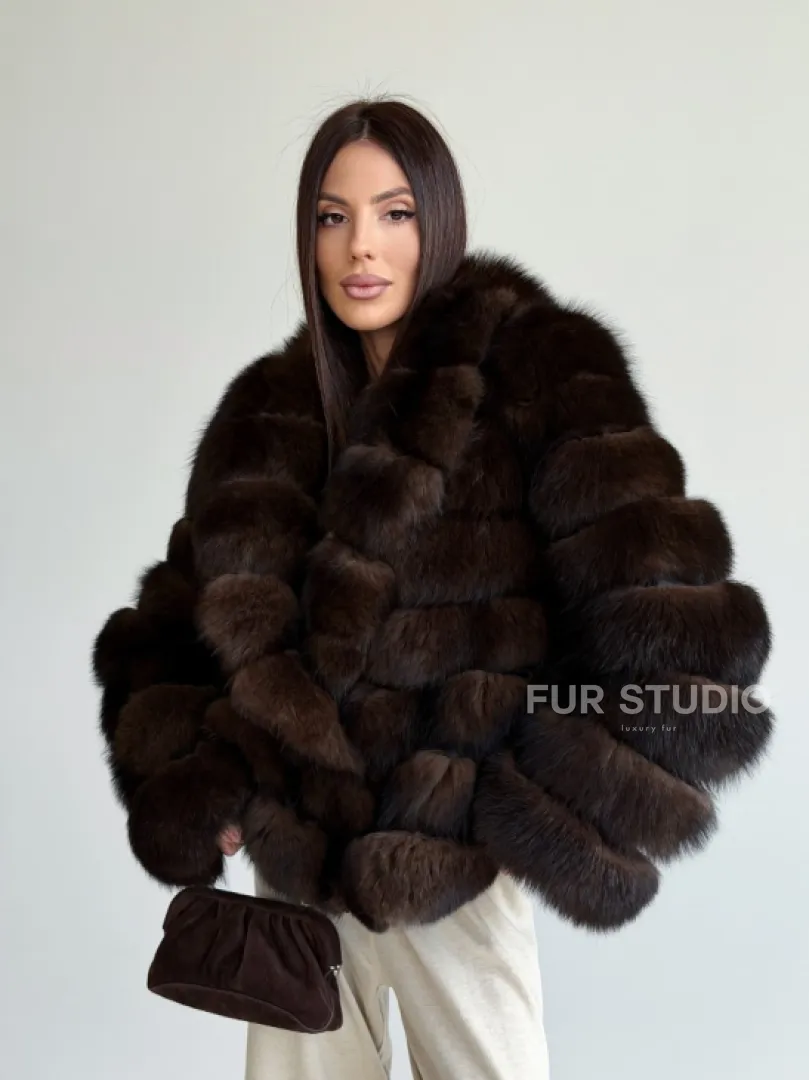 Шуба песцовая под соболь