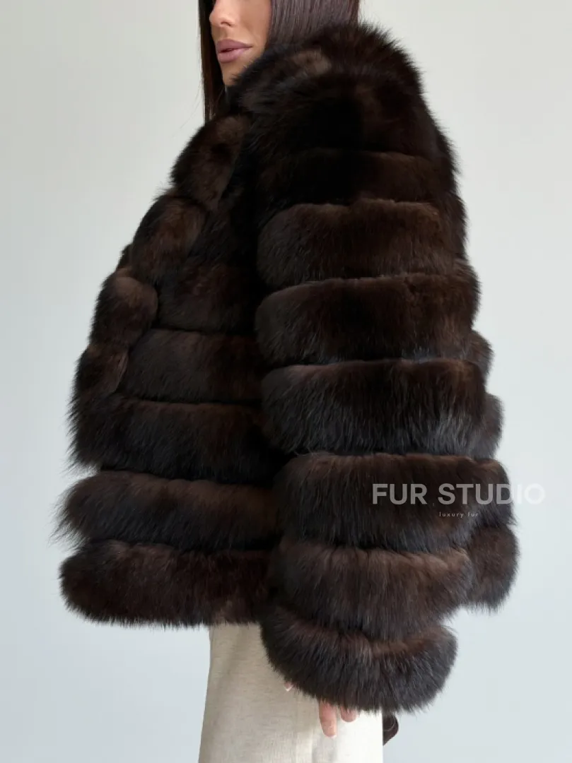 Шуба песцовая под соболь