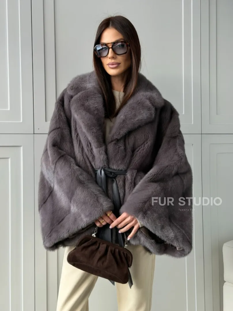 Автоледи норковая, модель -  «Летучая мышь»