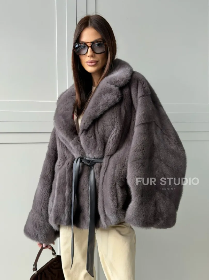 Автоледи норковая, модель -  «Летучая мышь»