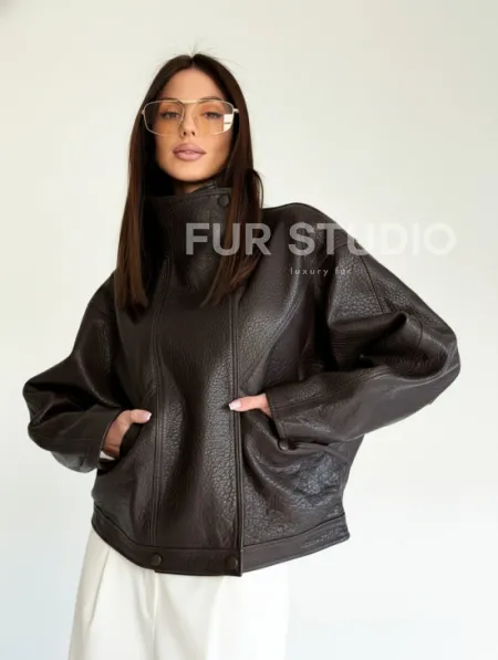 Женская кожаная куртка - фото 19