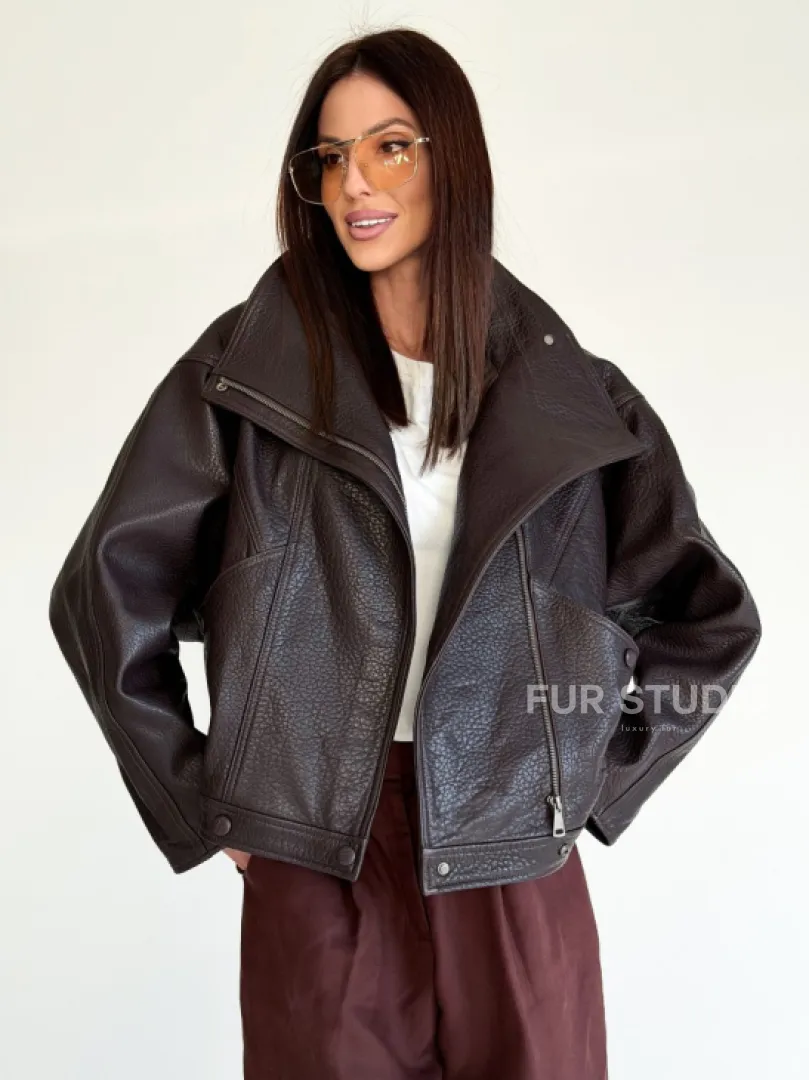 Женская кожаная куртка