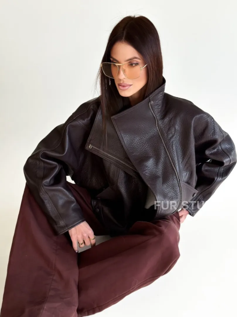 Женская кожаная куртка