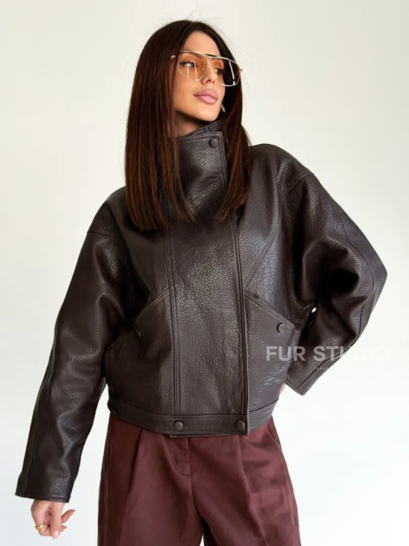 Женская кожаная куртка