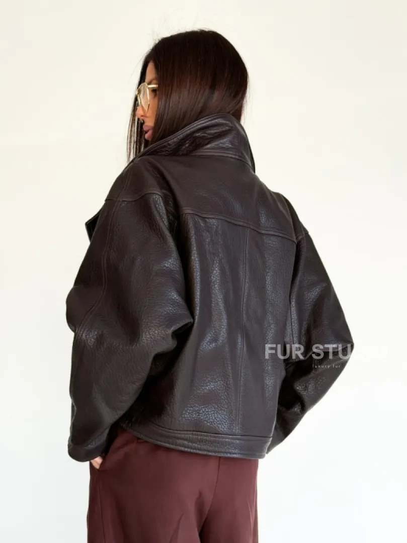 Женская кожаная куртка
