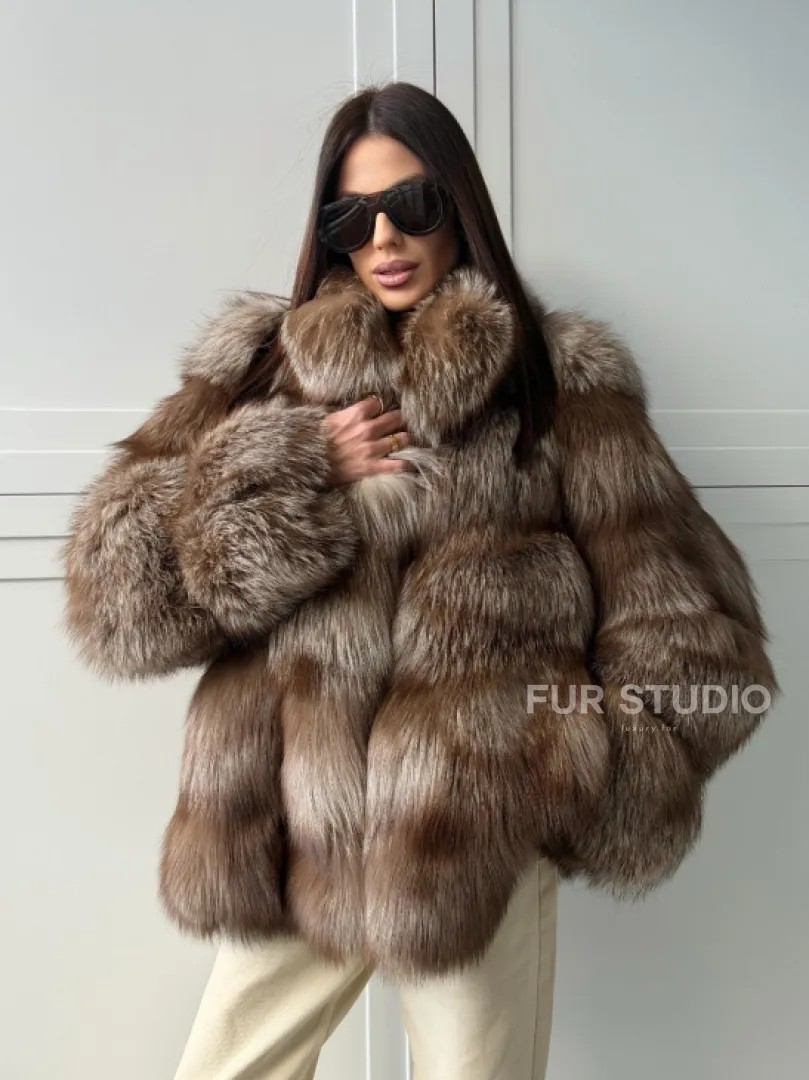 Полушубок из финской лисы