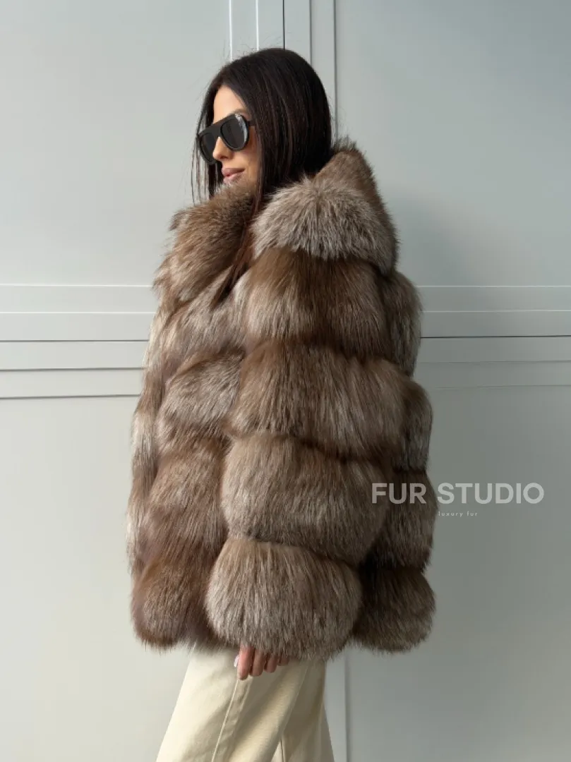 Полушубок из финской лисы