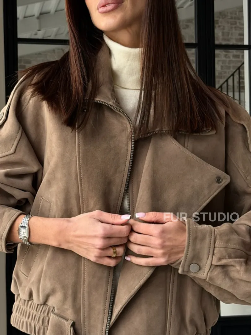 Куртка - бомбер весенняя оверсайз