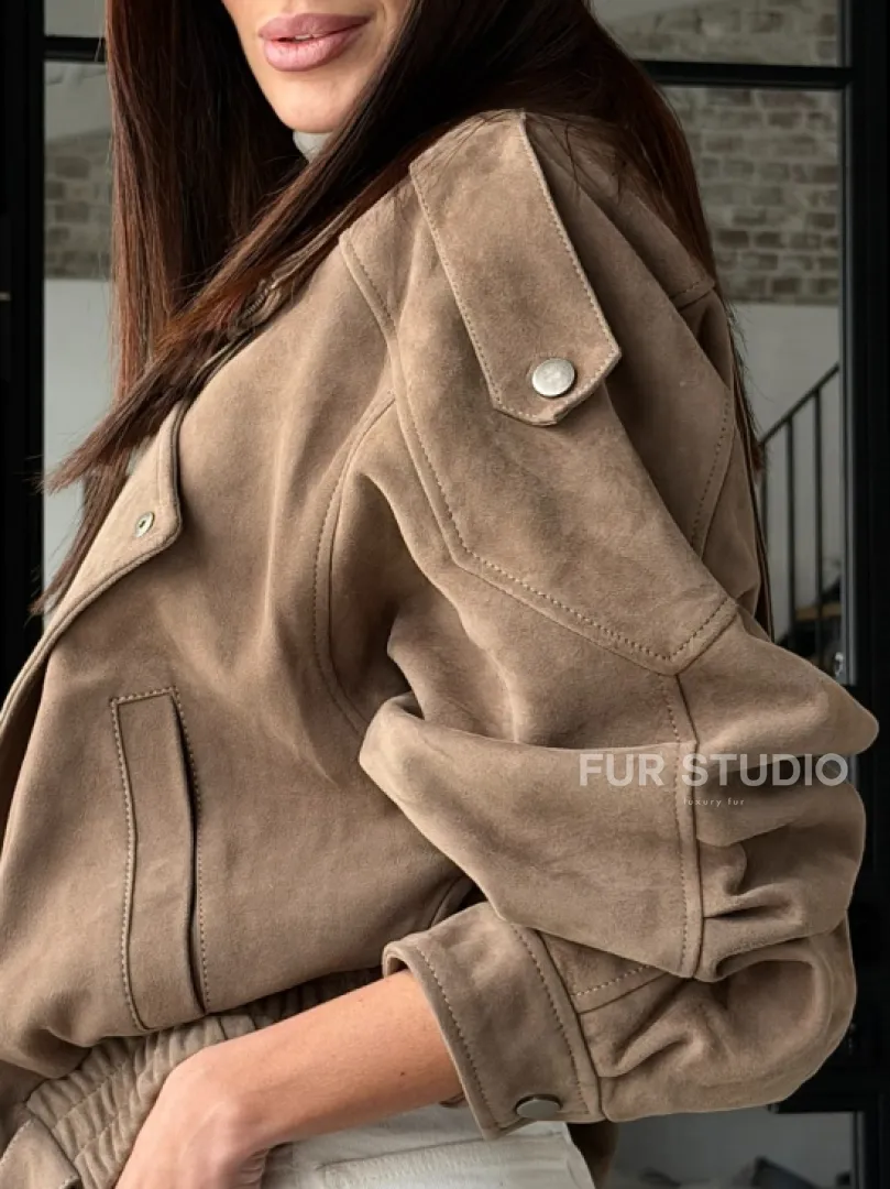 Куртка - бомбер весенняя оверсайз