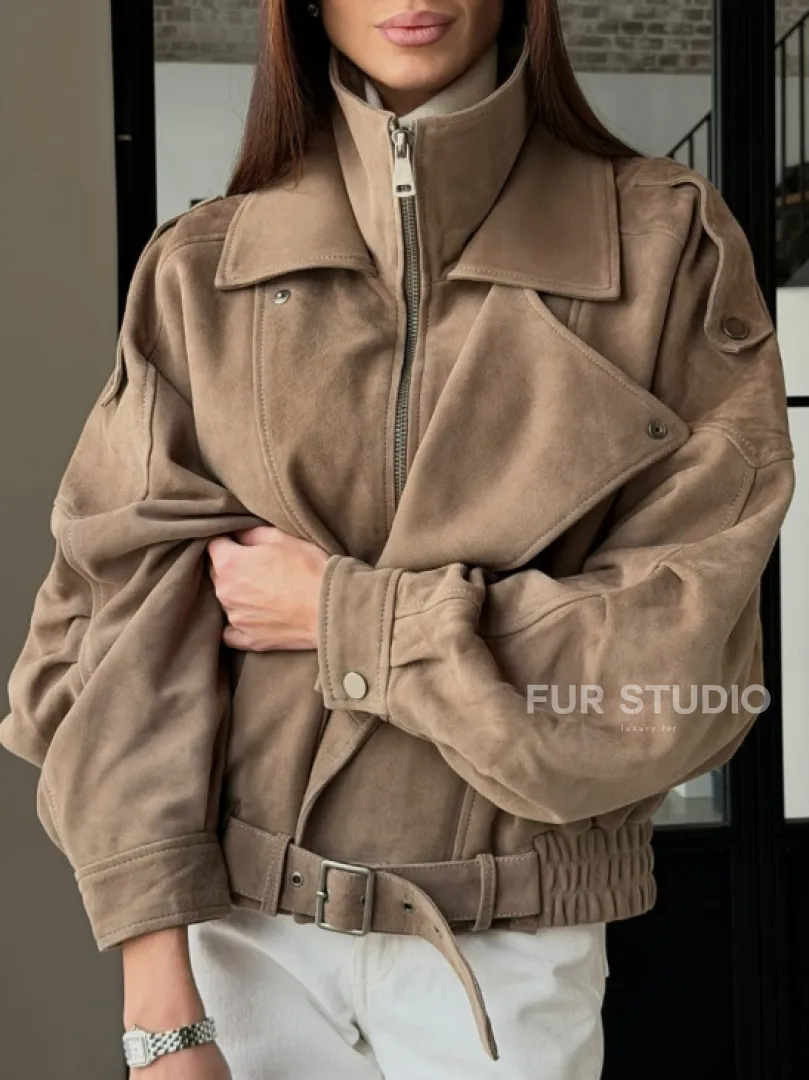 Куртка - бомбер весенняя оверсайз