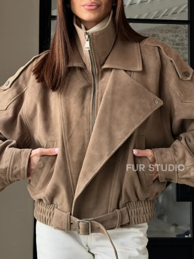 Куртка - бомбер весенняя оверсайз