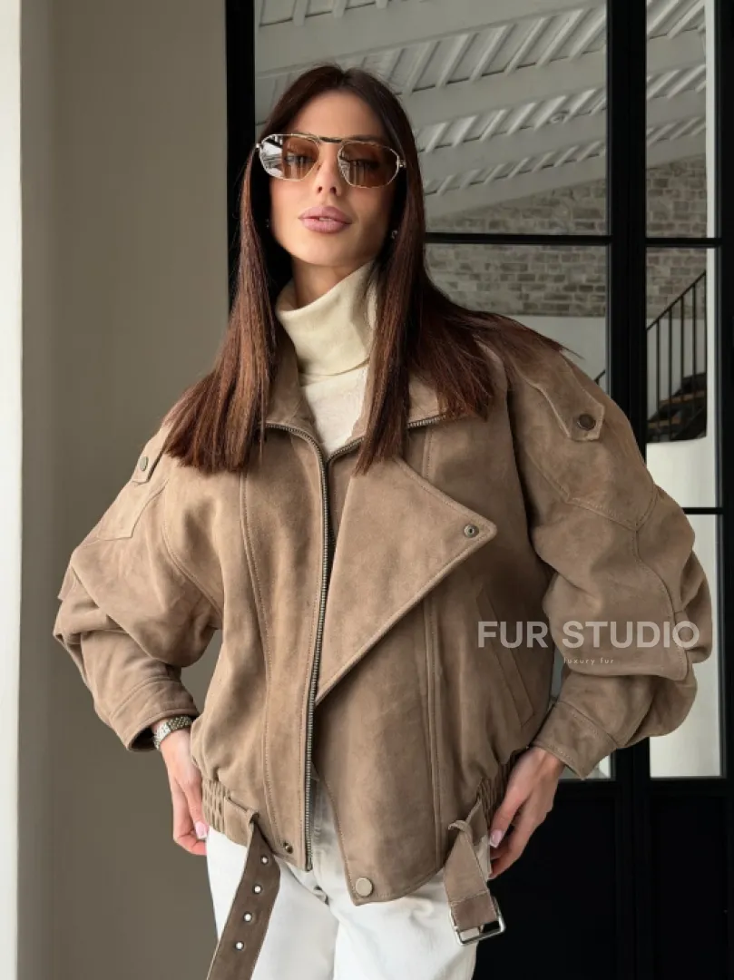 Куртка - бомбер весенняя оверсайз