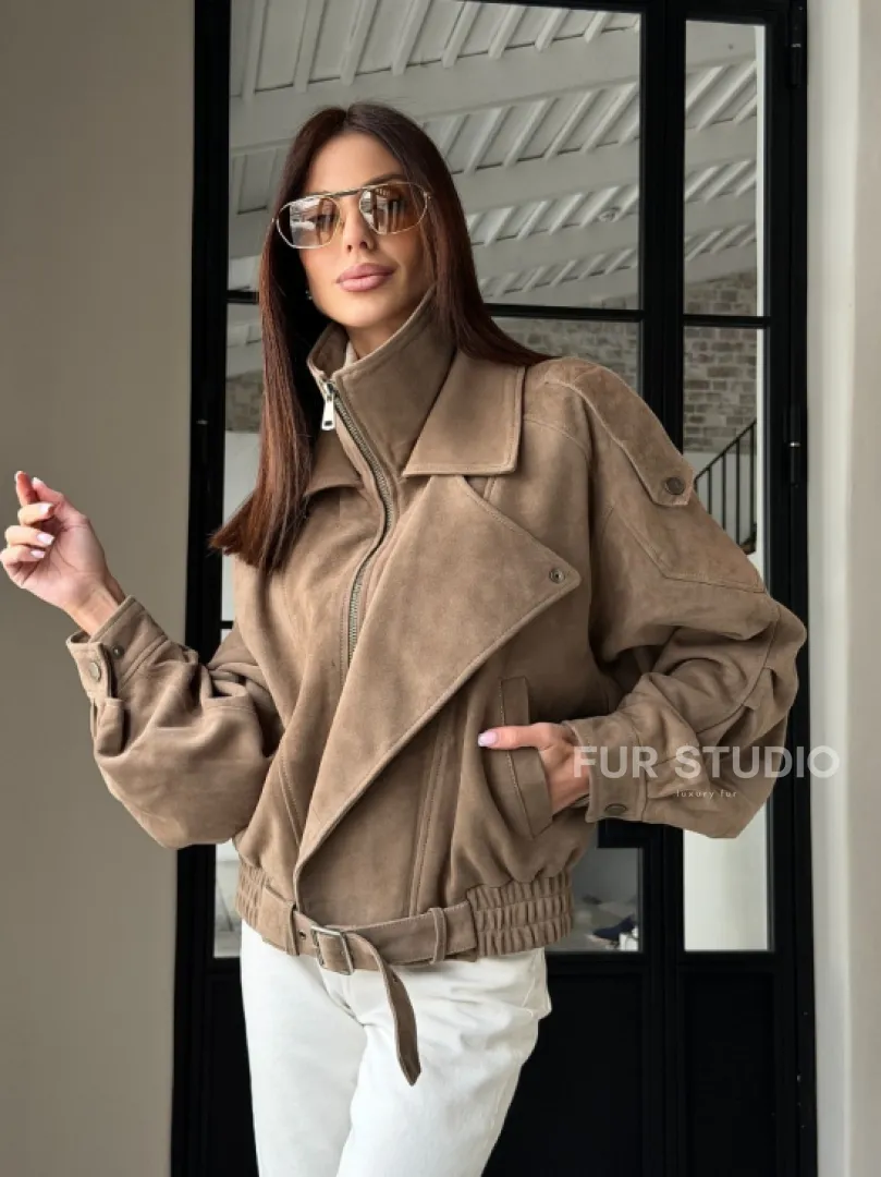 Куртка - бомбер весенняя оверсайз