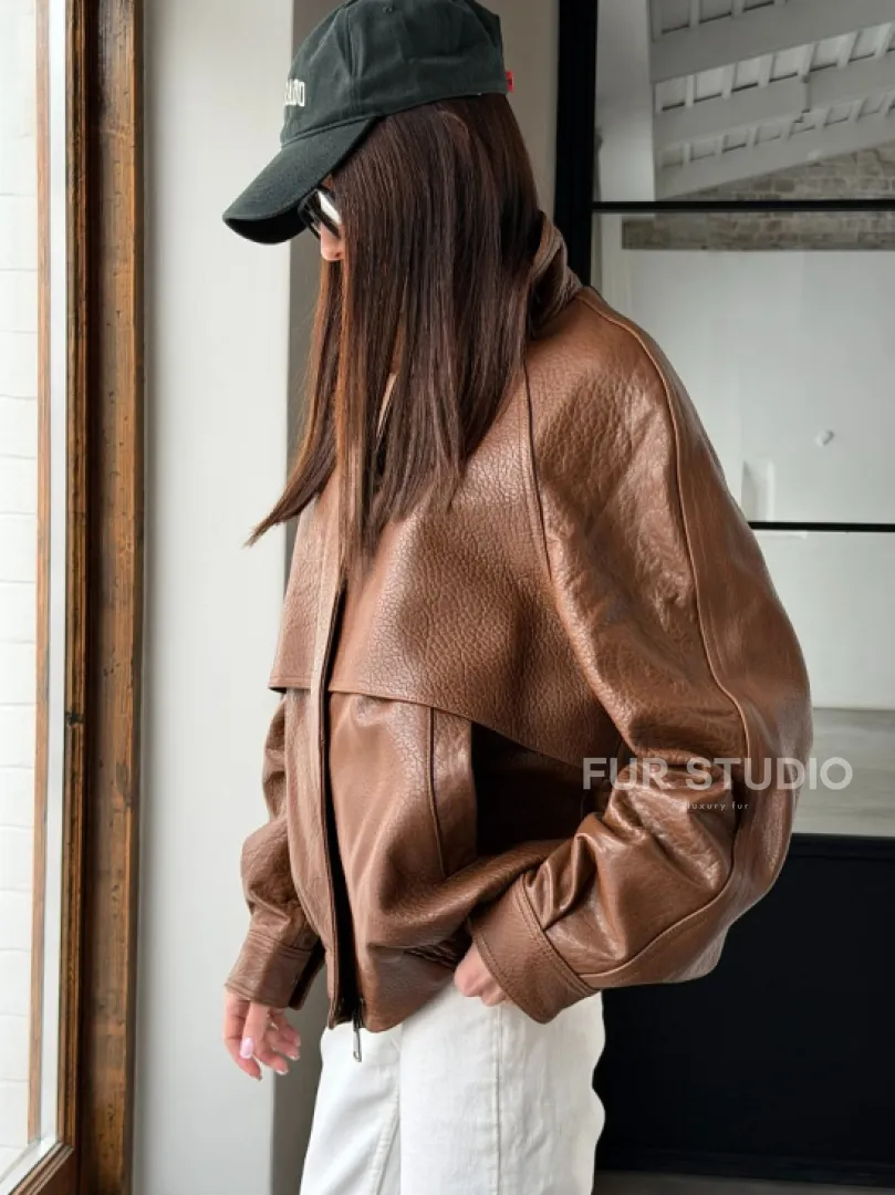 Стильная кожаная куртка