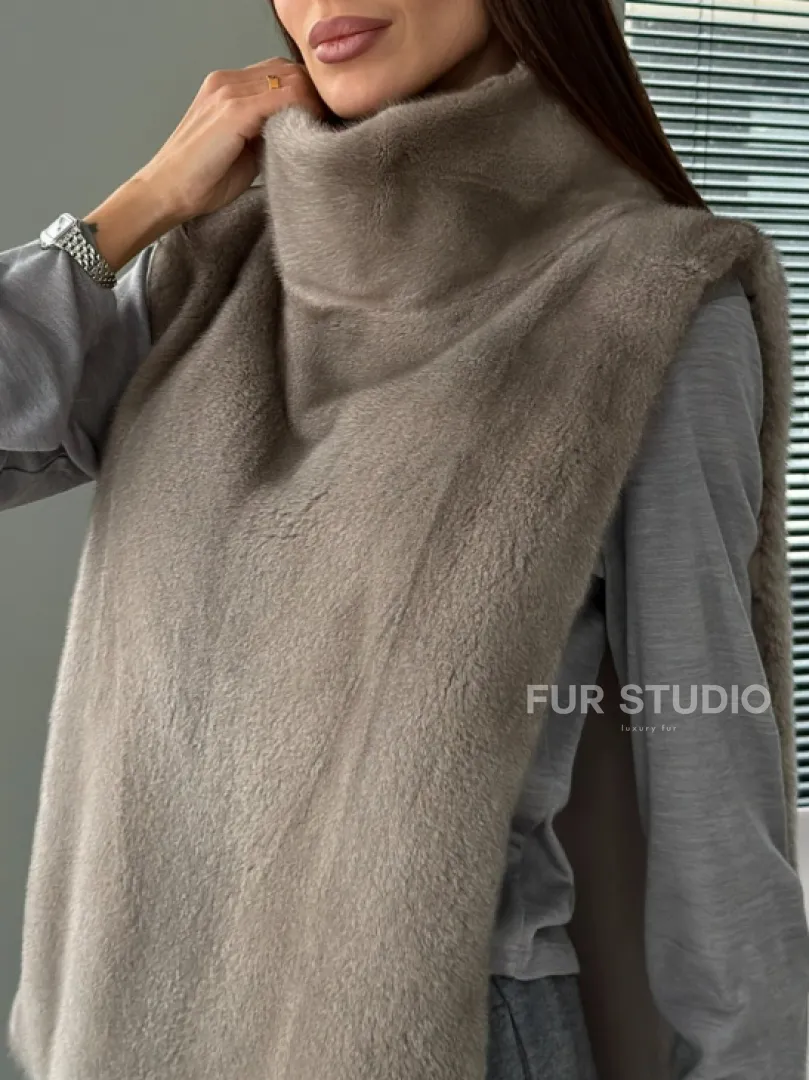 Норковая манишка «весна 2026» - фото 2