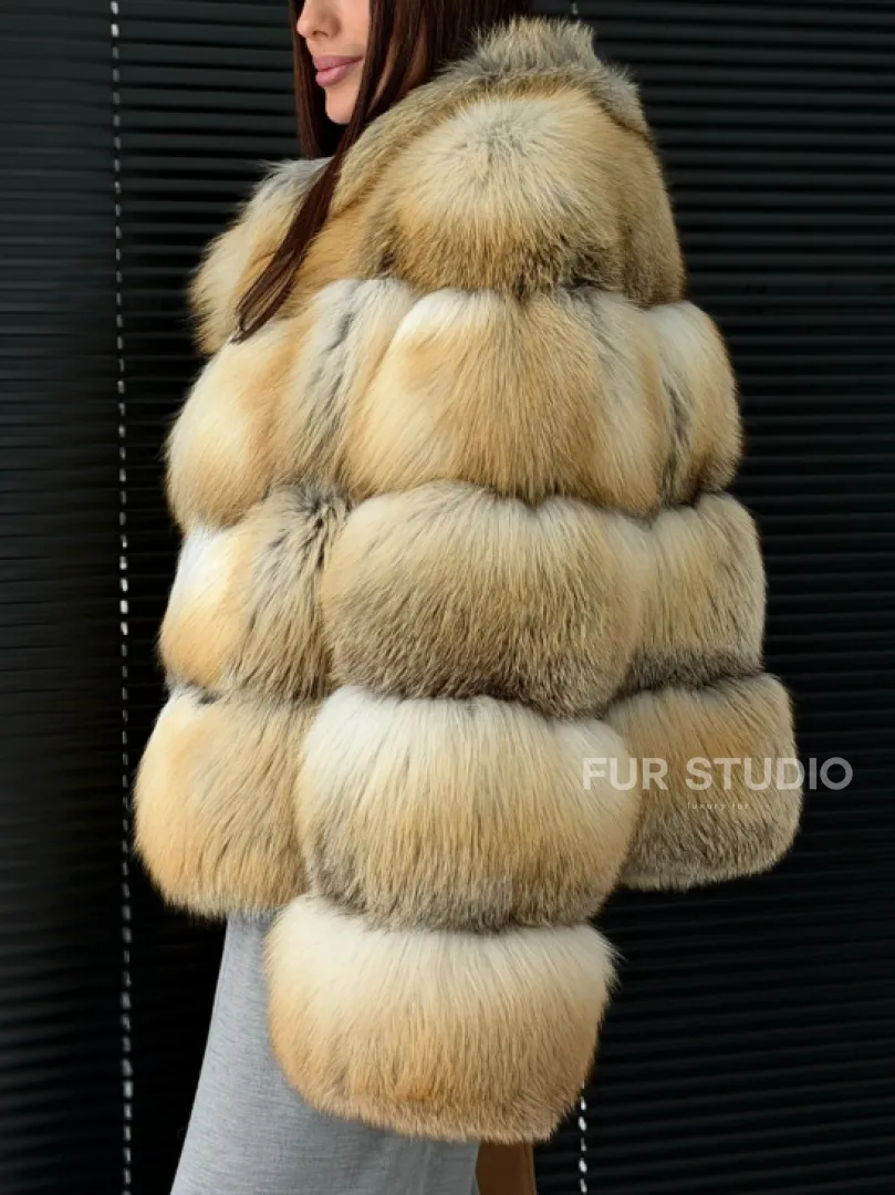 Полушубок из лисы - фото 6