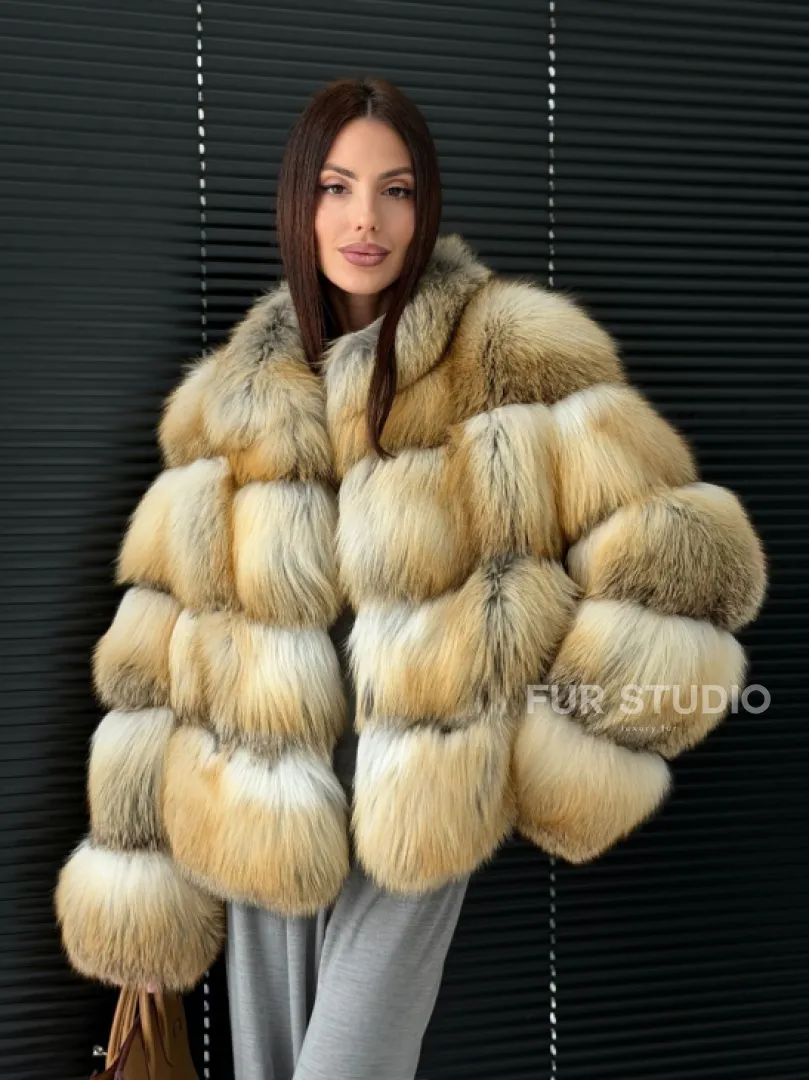 Полушубок из лисы - фото 16
