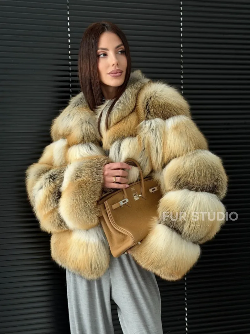 Полушубок из лисы - фото 15