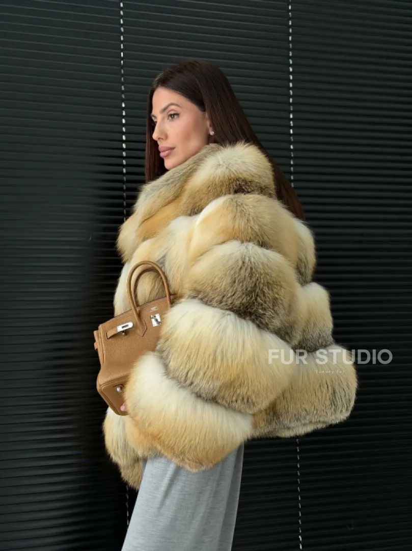 Полушубок из лисы - фото 17