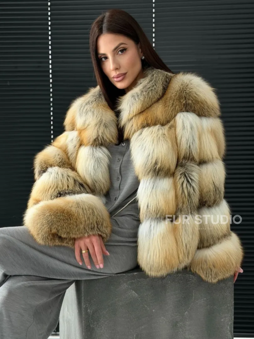 Полушубок из лисы - фото 10