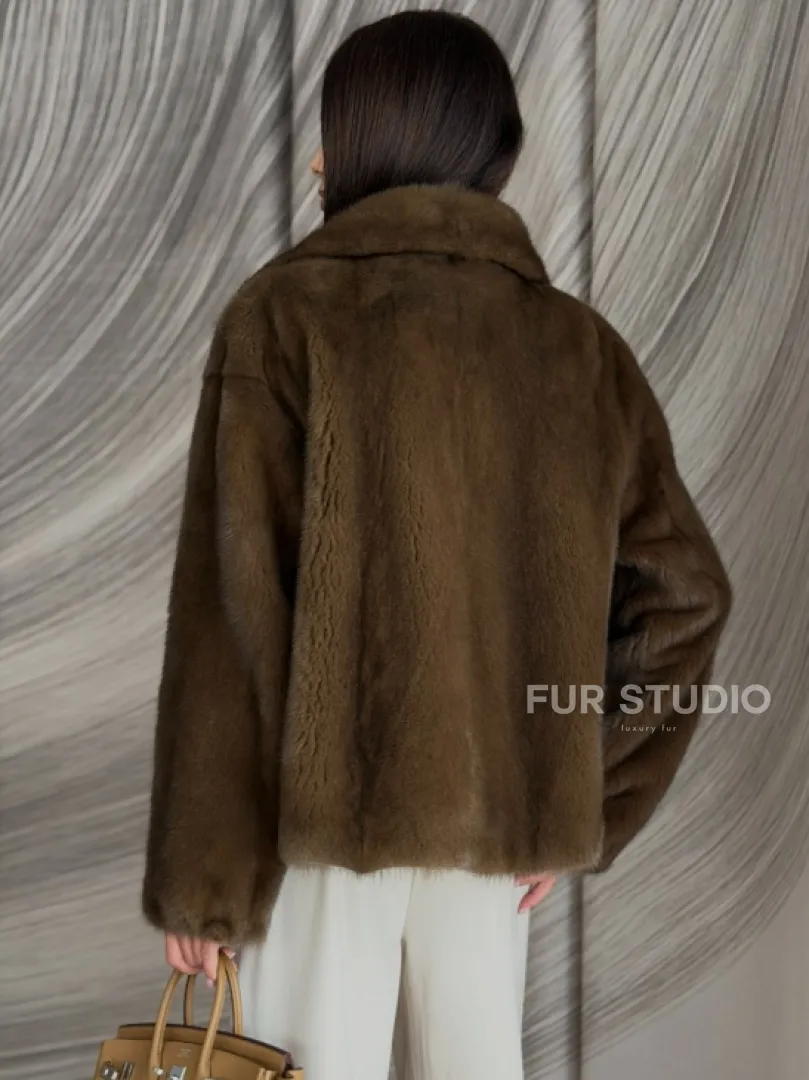 Жакет норковый под соболь - фото 2